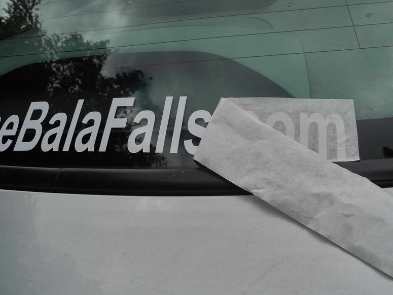 Your SaveTheBalaFalls.com car decal